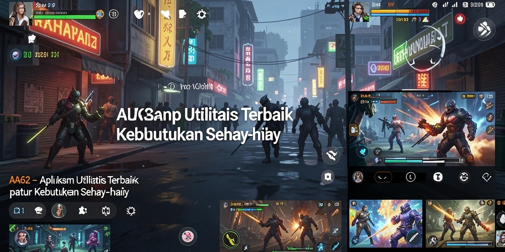 Screenshot utama AA62 menampilkan antarmuka pengguna yang sederhana dan fungsional.