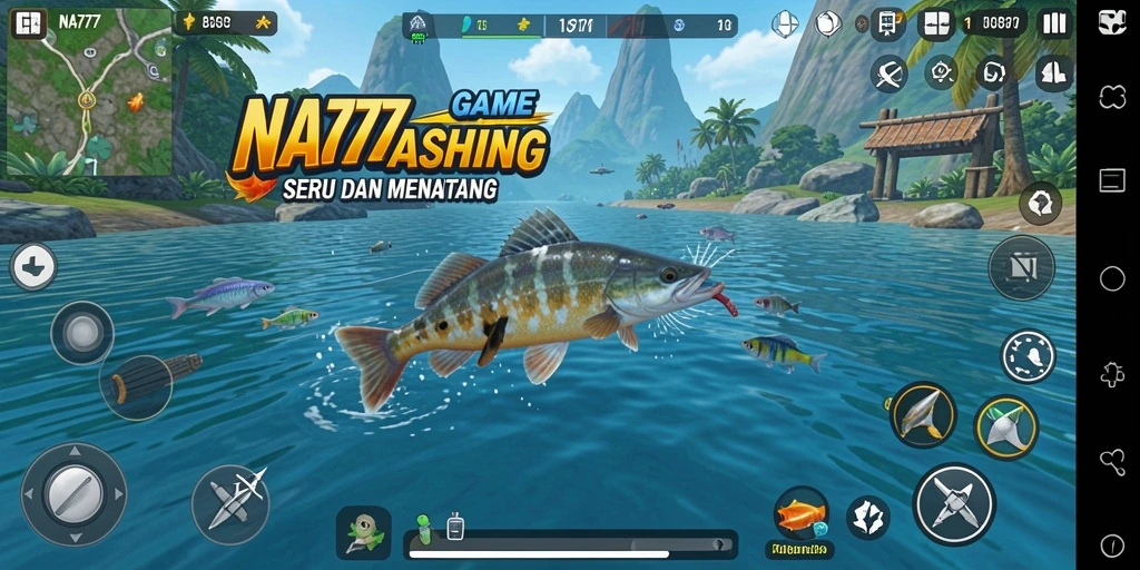Gameplay NA777 yang menarik dengan fitur memancing yang seru.