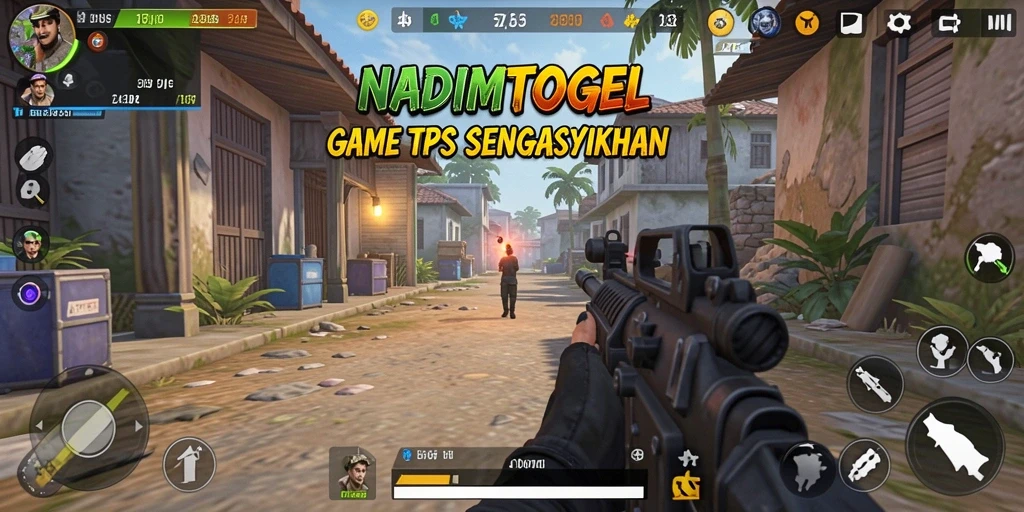 Screenshot NADIMTOGEL menampilkan aksi seru dalam permainan TPS.