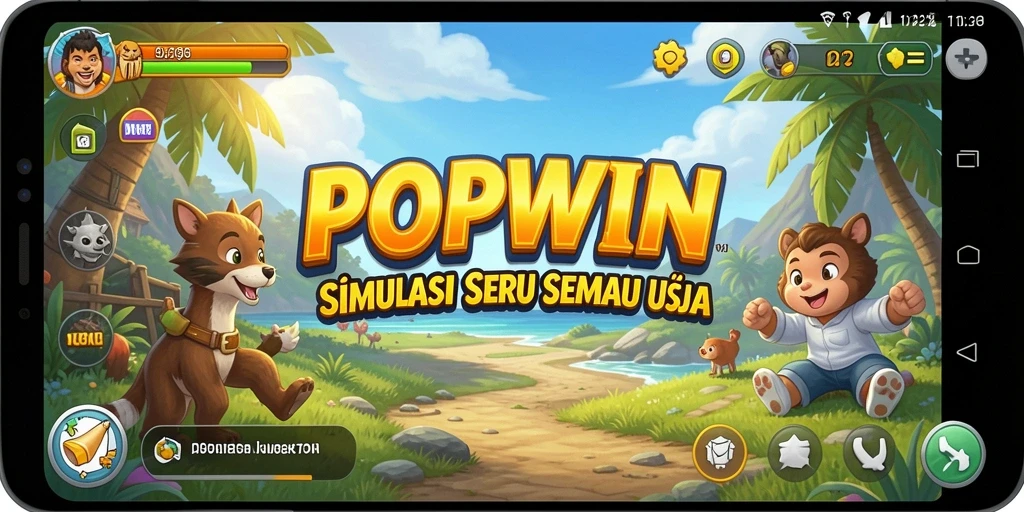 Tampilan gameplay seru dari <strong>POPWIN</strong> yang memukau dan interaktif.