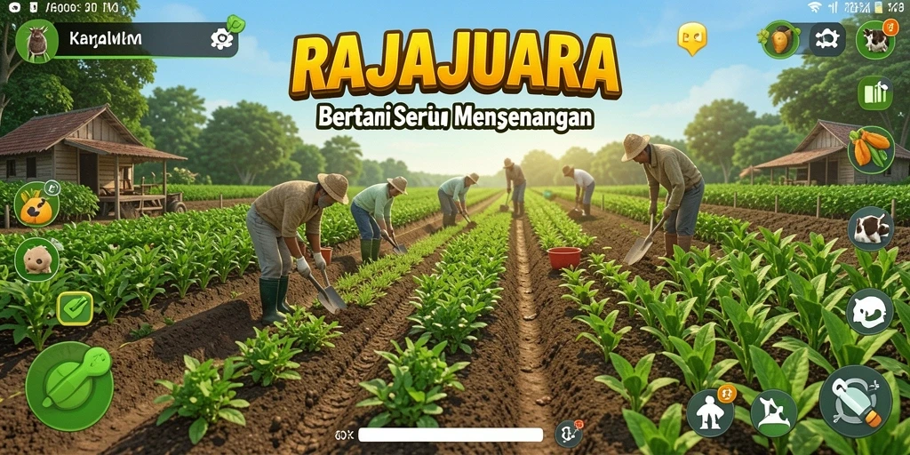 Tangkapan layar menampilkan gameplay seru di RAJAJUARA.