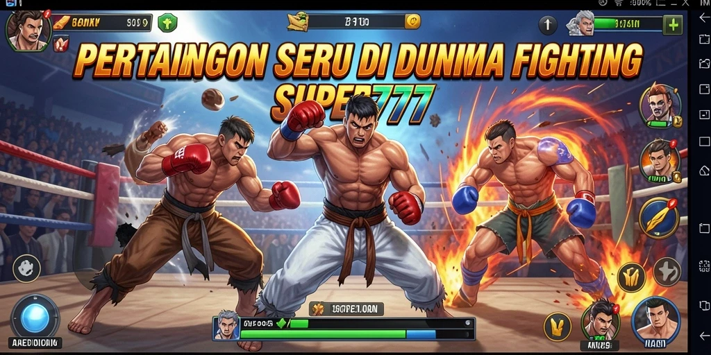 Tangkapan layar pertarungan epik di SUPER777.